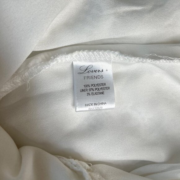 Lovers + Friends White Lace Mini Dress Size Small - Picture 9 of 11